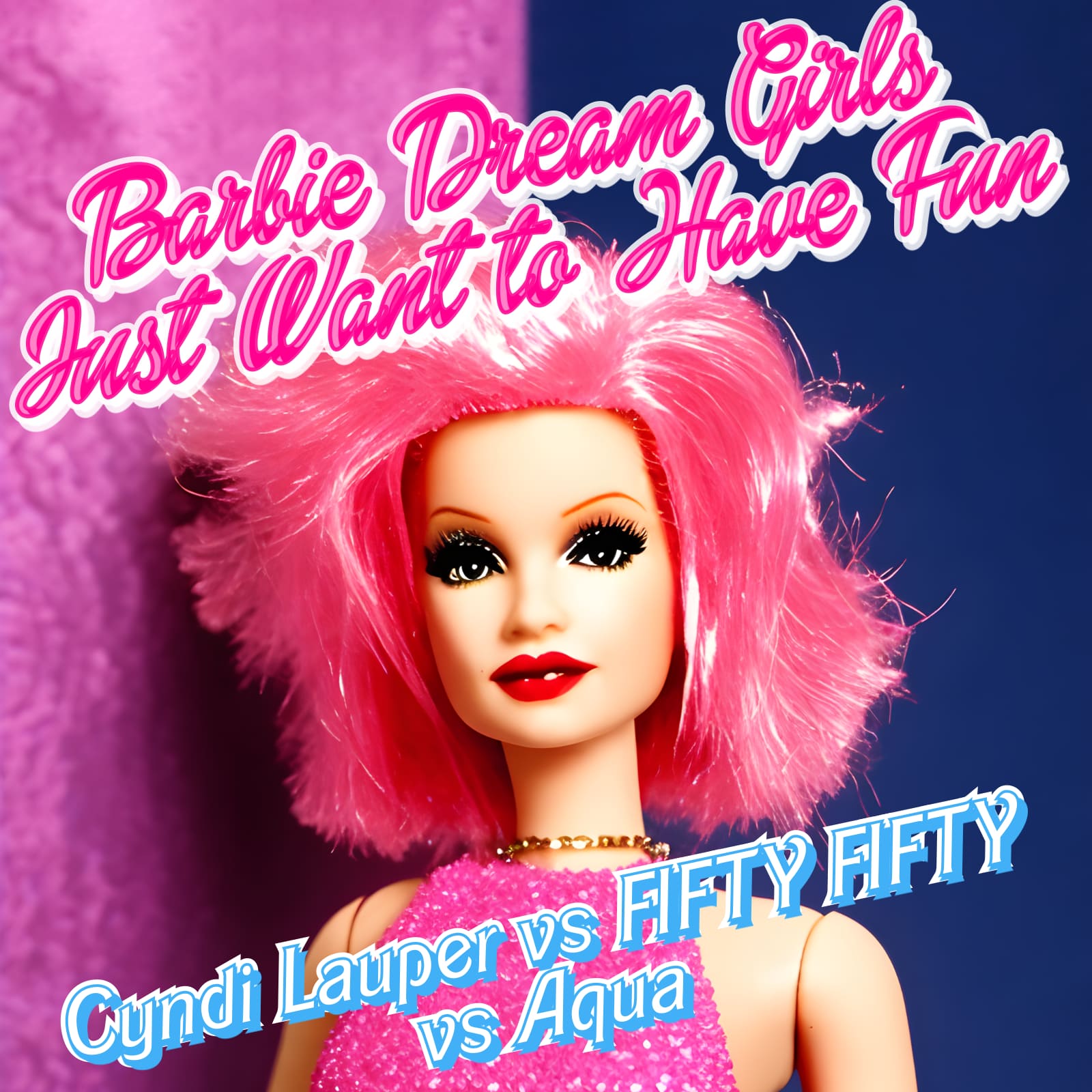 Barbie Dream Girls Just Wanna Have Fun (Cyndi Lauper vs FIFTY FIFTY vs Aqua)